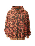 HELLSTAR cheetah-print sun-faded hoodie
