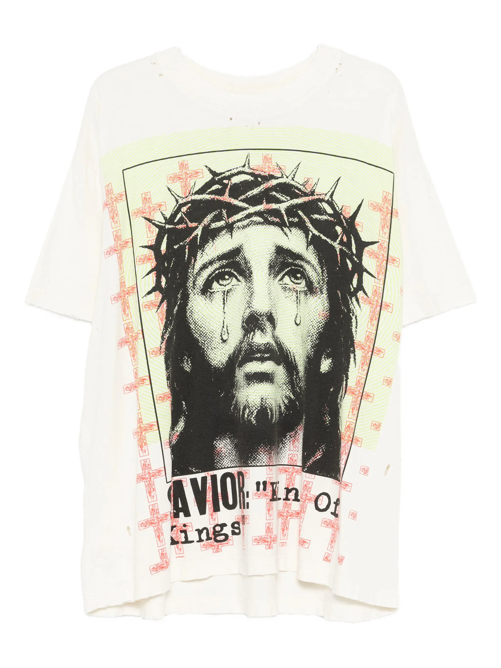 HELLSTAR distressed graphic-print T-shirt