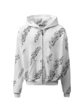 HELLSTAR graffiti-print zip-up hoodie