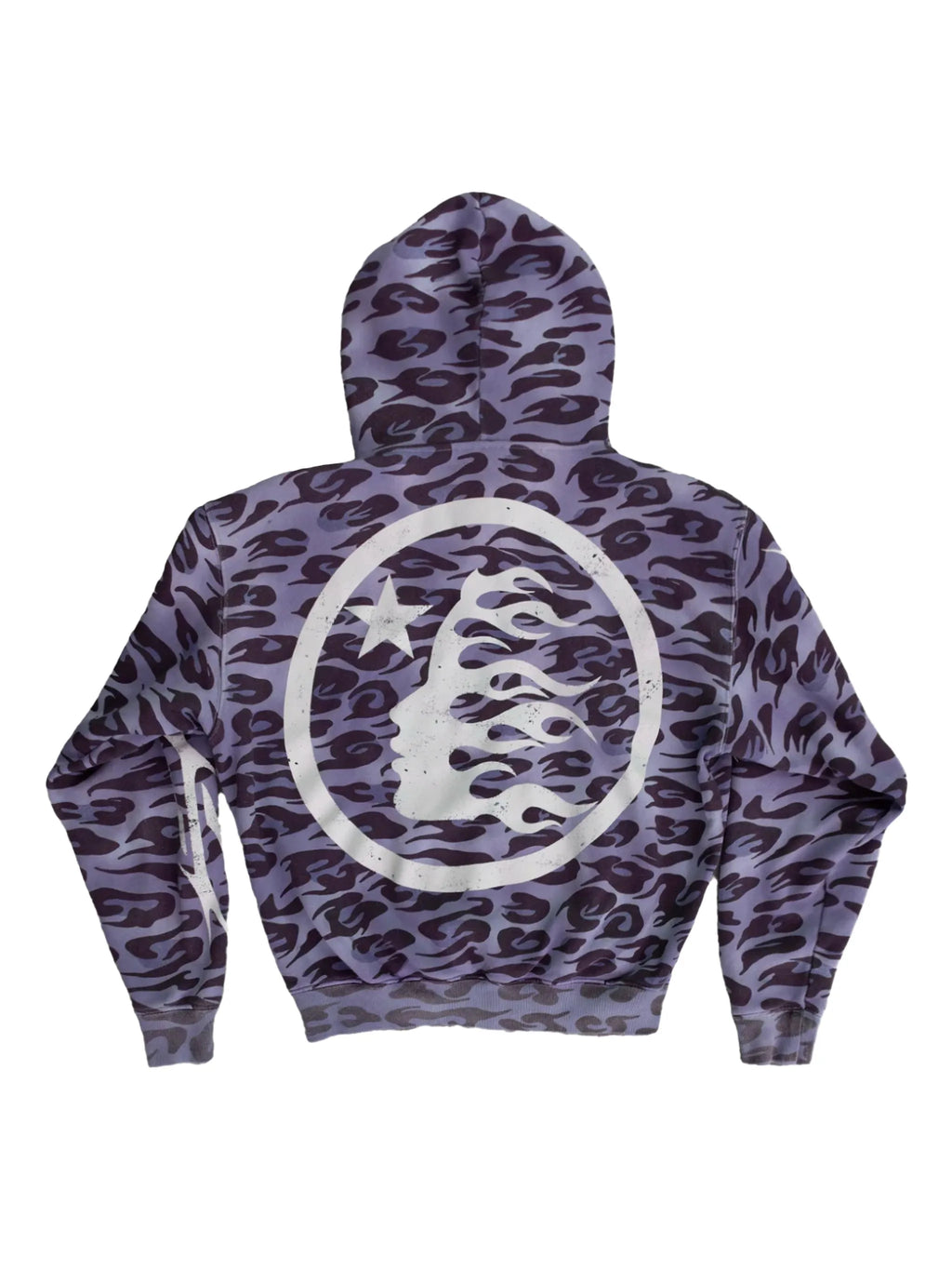HELLSTAR zip-up cheetah hoodie