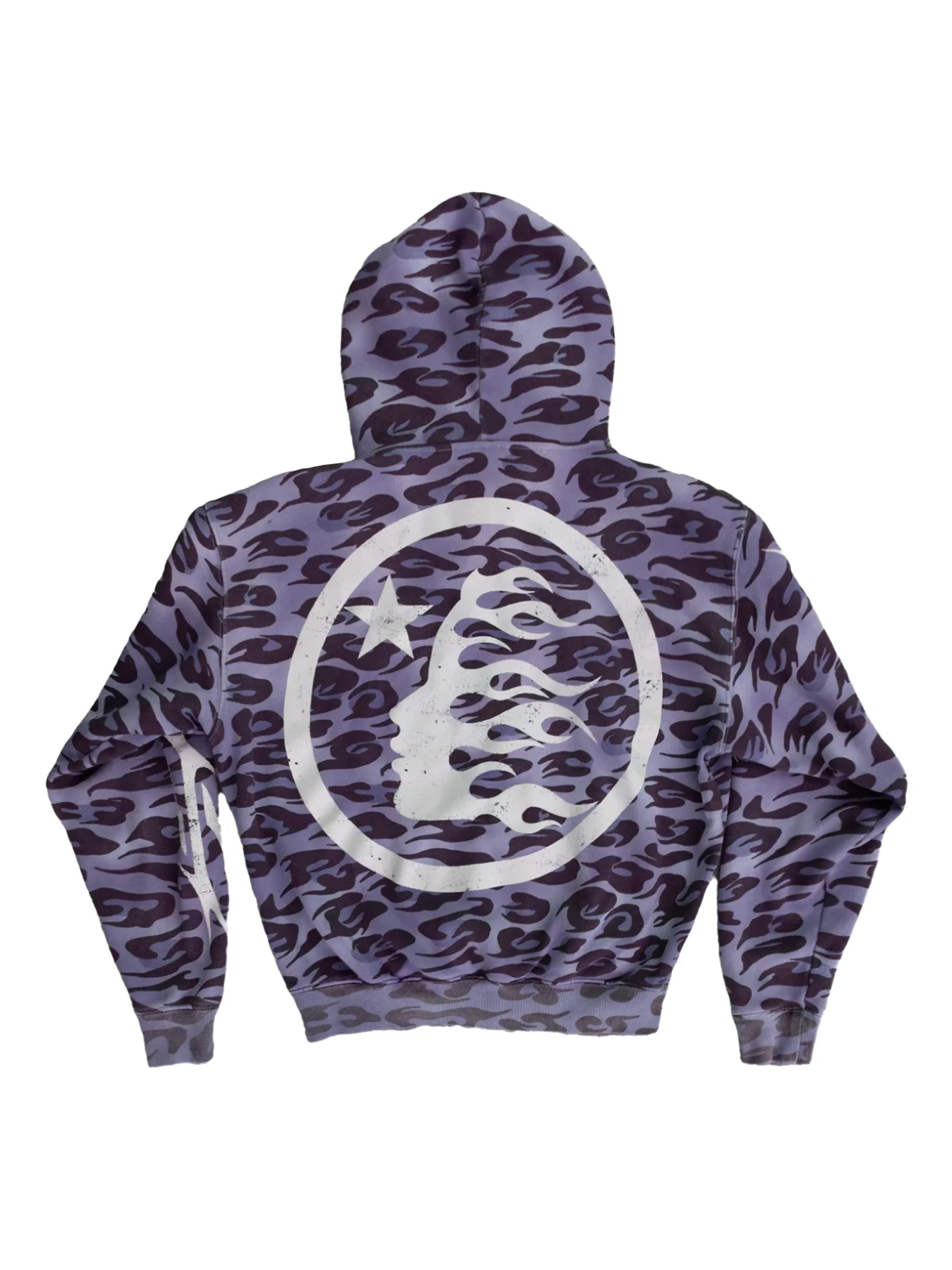 HELLSTAR zip-up cheetah hoodie