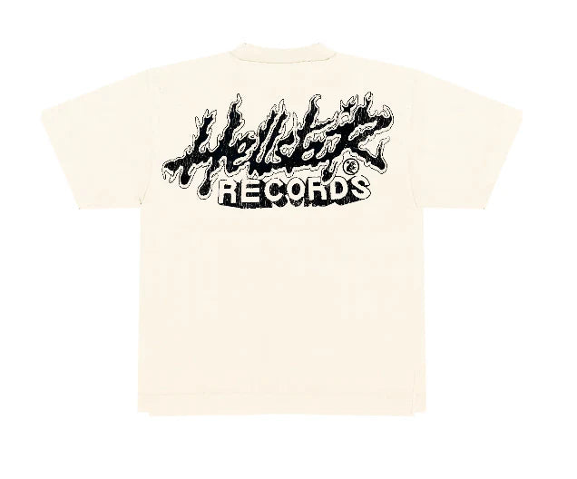Hellstar Studios Heaven Sounds Like Short Sleeve Tee Shirt Cream