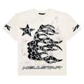 Hellstar White Tshirt Glitter